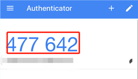 2FA code invullen
